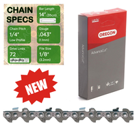 New 14" Oregon 24AP072 Chainsaw Chain with specs
