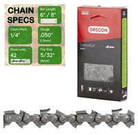 6" / 8" OREGON 25AP042 Replacement Chainsaw Chain