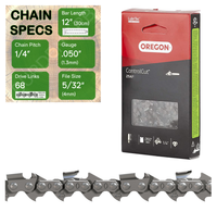 12" Oregon 25AP068 Chainsaw Chain with specs