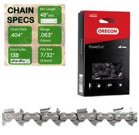 48" OREGON 59L138 Full Chisel Heavy Duty Replacement Chainsaw Chain