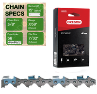 15" Oregon 73DPX056 Chainsaw Chain with specs