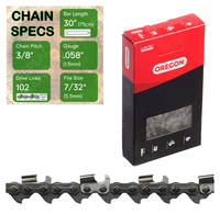 30" Oregon 73RD102 Chainsaw Chain with specs