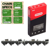 17" Oregon 73RD064 Chainsaw Chain with specs