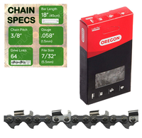 18" Oregon 73RD064 Chainsaw Chain with specs