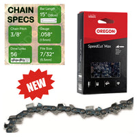 New 15" Oregon 73TXL056 Chainsaw Chain with specs