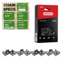 42" Oregon 75LPX135 Chainsaw Chain with specs