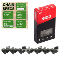 15" Oregon 75RD056 Chainsaw Chain with specs