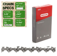 10" OREGON Chain for STIHL MSE140, MSE141 & MSE170