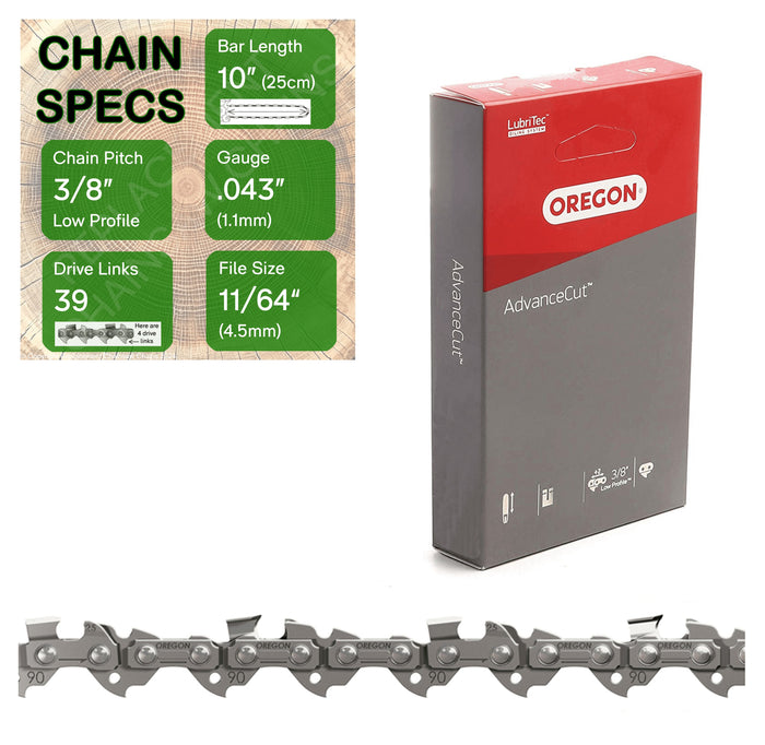10" OREGON Chain for STIHL MS162, MS170, MS171, MS192, MS192T & 017