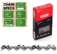 12" 91VXL OREGON Chain for STIHL MS172, MS180, MS181 & MS182