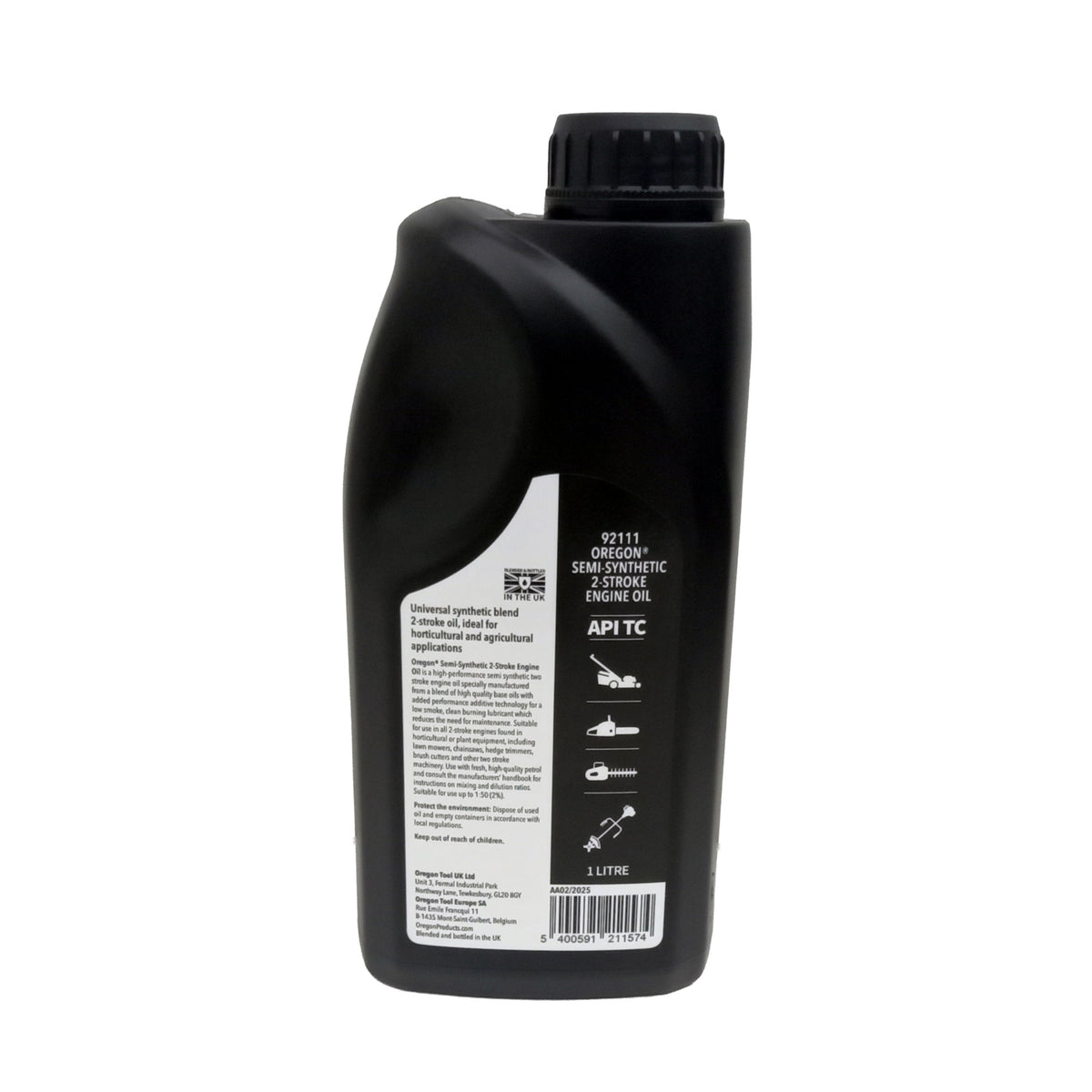 OREGON Two Stroke Oil - 1 Litre Back