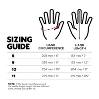 Chainsaw Gloves Sizing Guide