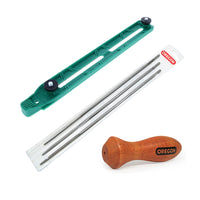 Oregon green file guide, pack of 3 files & handle