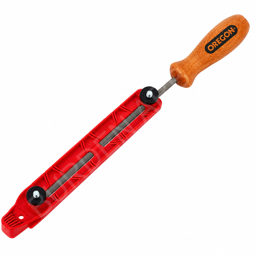 Oregon Red File Guide with Round File & Wooden Handle