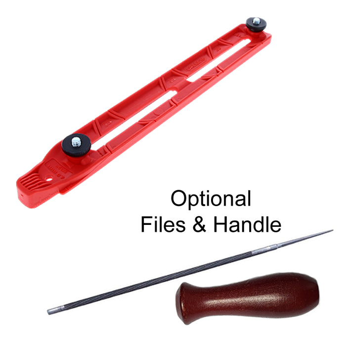 Oregon red file guide with optional files & handle