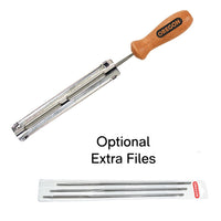 OREGON File Holder, Round File & Handle - 4mm to 5.5mm