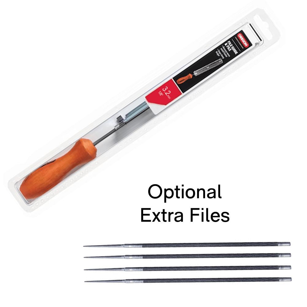 OREGON File Holder, Round File & Handle - 3.2mm