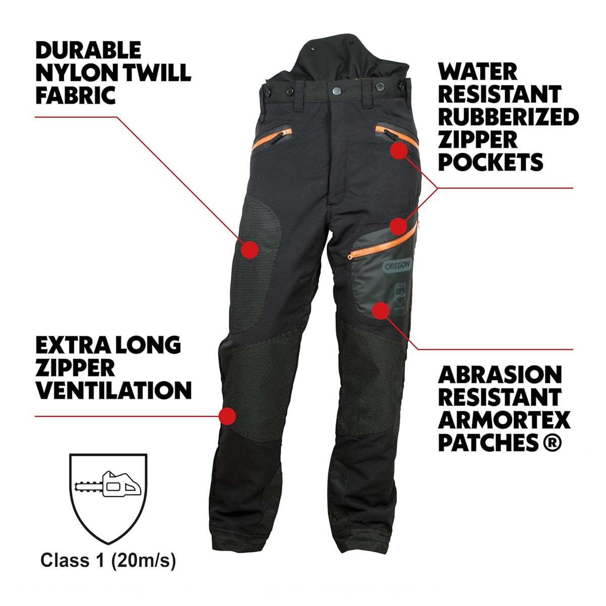 Oregon Fiordland Trousers Features