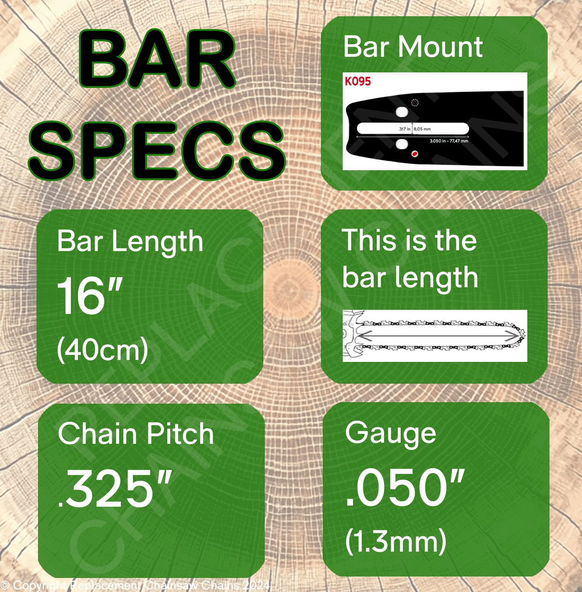 16" OREGON Guide Bar - 160TXLBK095