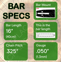 16" OREGON Guide Bar - 160TXLBK095