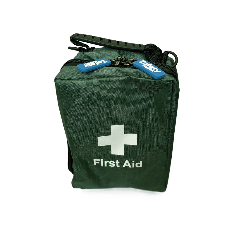 First Aid Kit Bag with Handle and Rubber Zip Pulls