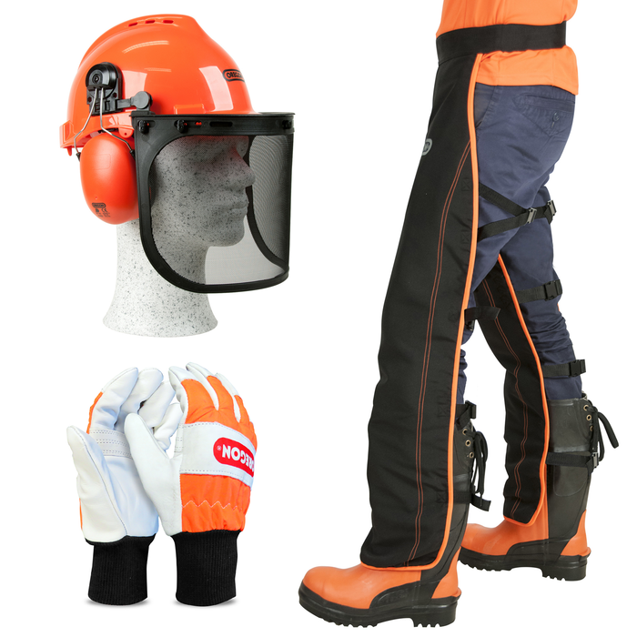 OREGON Safety Kit with Left Hand Protection Gloves