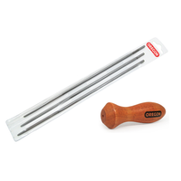 Oregon 3 Pack Round Files and Handle