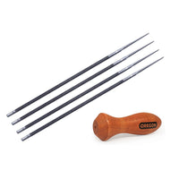 4 x OREGON Round Files - 1/8" (3.2mm)