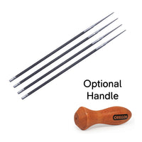 4 x OREGON Round Files - 1/8" (3.2mm)