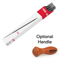 Oregon Box of 12 Round Files with Optional Handle