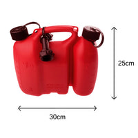Oregon Red Combi Can 3 Litre + 1.5 Litre with Measurements
