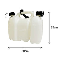 Oregon White Combi Can 3 Litre + 1.5 Litre with Measurements
