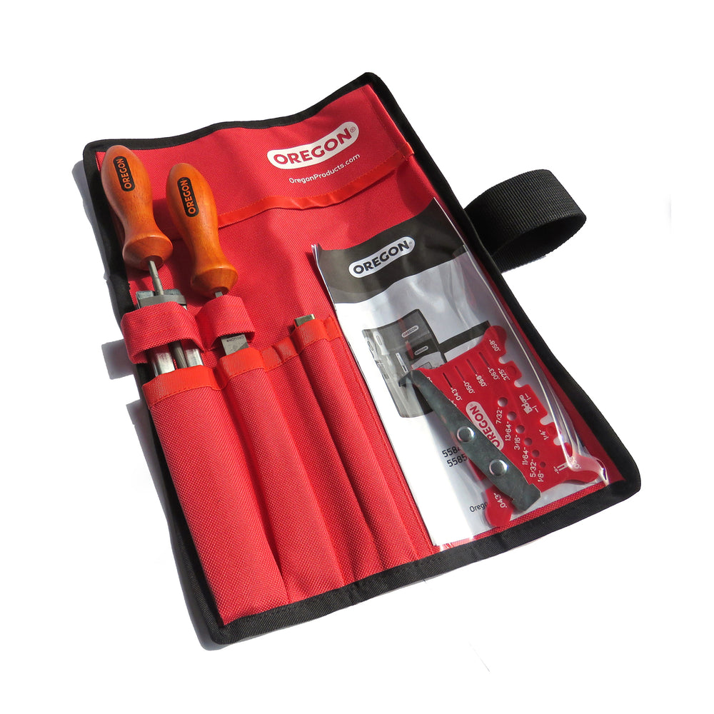 Oregon Sharpening Kit Contents in Pouch
