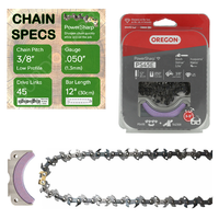 12" Oregon PowerSharp PS45E Chain with Specs