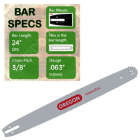 24" OREGON Lightweight Guide Bar - 243SFHD025