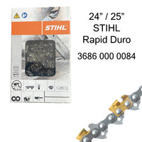 Stihl Rapid Duro chainsaw chain with box and specs
