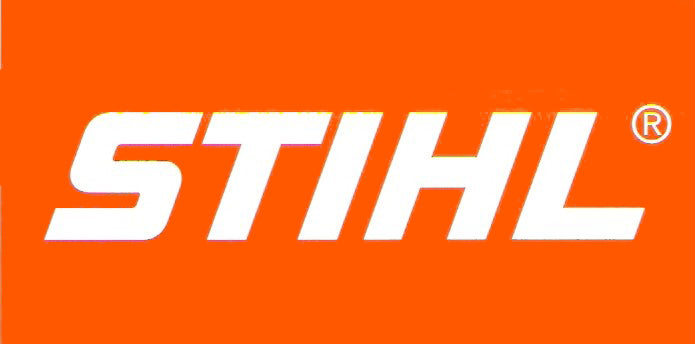 The STIHL brand logo in bold white lettering on a solid bright orange background.