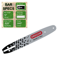 12" 80TXL OREGON SpeedCut Nano Bar - A095 for Husqvarna