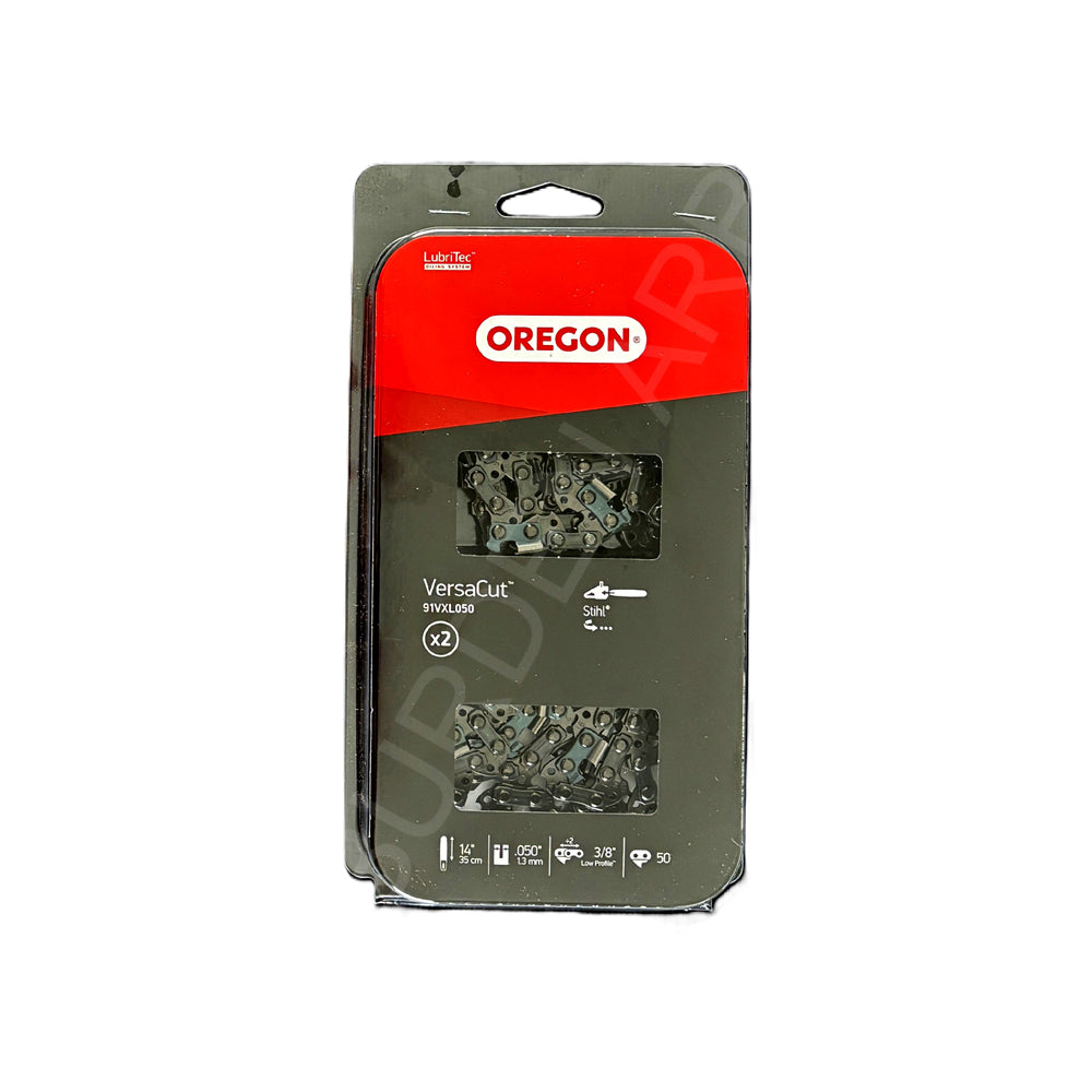 OREGON Twin Pack of 14" 91VXL050 Chainsaw Chains in Blister Pack