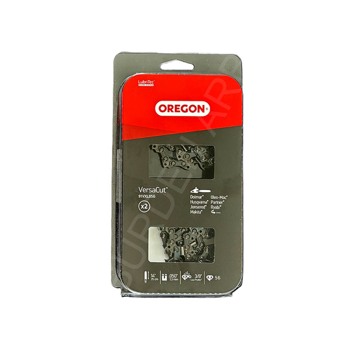 OREGON Twin Pack of 16" 91VXL056 Chainsaw Chains in Blister Pack